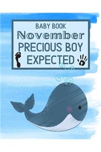 Baby Book November Precious Boy Expected