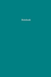 Teal Colored Lined Bound Notebook, Letter Sized (8.5x11 in), 100 pages.