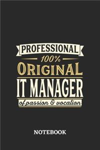 Professional Original IT Manager Notebook of Passion and Vocation