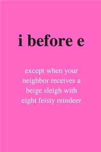 i before e