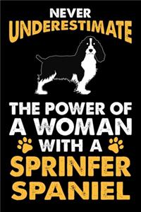 Never Underestimate The Power Of A Woman With A Springer Spaniel