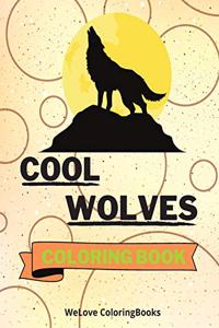 Cool Wolves Coloring Book
