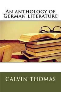 An anthology of German literature