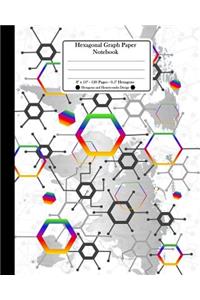 Hexagonal Graph Paper Notebook. 8