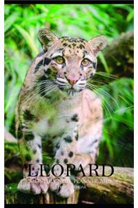 Leopard Monthly Note Planner 2019 1 Year Calendar