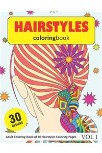 Hairstyles Coloring Book