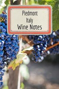 Piedmont Italy Wine Notes