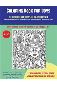 Coloring Book for Boys (40 Complex and Intricate Coloring Pages)