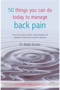 50 Things You Can Do Today to Manage Back Pain