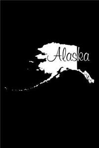 Alaska - Black Lined Notebook with Margins