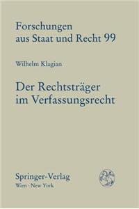 Der Rechtstrager Im Verfassungsrecht