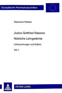 Justus Gottfried Rabener- «Nuetzliche Lehrgedichte»