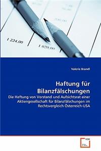 Haftung für Bilanzfälschungen
