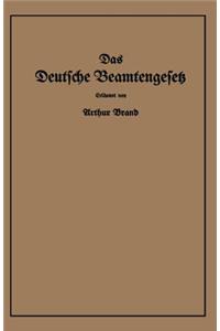 Das Deutsche Beamtengesetz (Dbg)