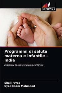Programmi di salute materna e infantile - India
