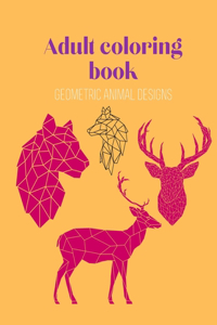 Adult Coloring Book-Geometric Animal Designs