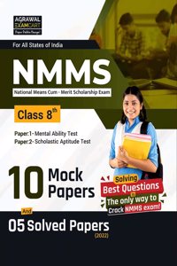 Examcart NMMS Entrance Test Class 8 Mock Papers For 2024 Exam In English