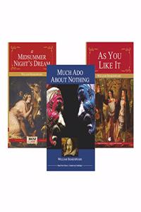 William Shakespeare - Set 2 (Set of 3 Books) - A Midsummer Night's Dream, Much Ado About Nothing, As You Like It