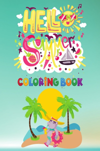 hello summer coloring book