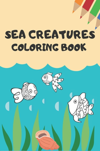 Sea Creatures Coloring Book