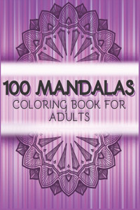 100 Mandalas coloring book for adults