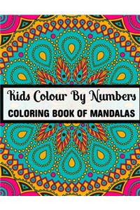 Kids Colour By Numbers Coloring Book Of Mandalas