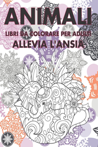 Libri da colorare per adulti - Allevia l'ansia - Animali