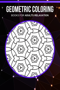 Geometric coloring books for adults relaxation
