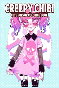 Creepy Chibi Cute Horror Coloring Book