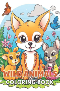 Wild Animals Coloring Book for Kids