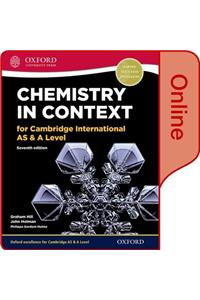 Chemistry in Context for Cambridge International as & a Level Online Student Book