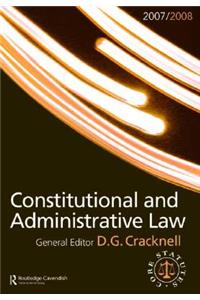 Constitutional and Administrative Law 2007-2008