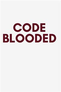 Code Blooded Notebook Journal