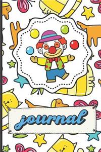 Funny Juggling Clown Journal