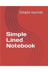 Simple Lined Notebook
