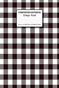 Composition Notebook College Ruled 8.5x11 In 21.59x27.94 50 Sheets/100 Pages