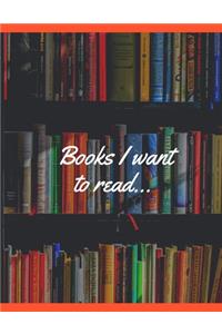 Books I want to read...
