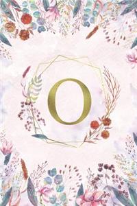 O - Monogrammed Floral Journal