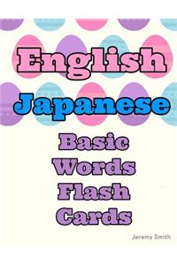 English Japanese Basic Words Flash Cards