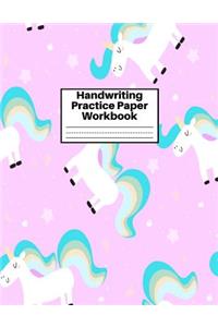 Handwriting Practice Paper Workbook