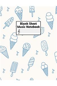 Blank Sheet Music Notebook
