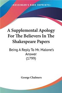 Supplemental Apology For The Believers In The Shakespeare Papers