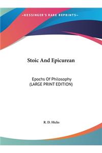 Stoic and Epicurean