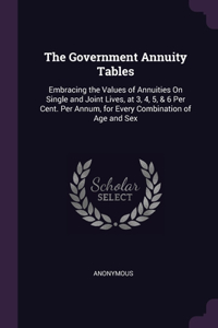 Government Annuity Tables