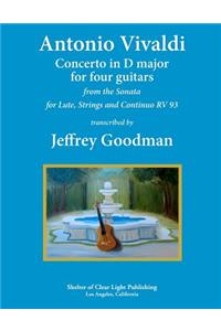 Antonio Vivaldi Concerto in D major for Four Guitars