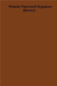 Website Password Organizer (Brown)