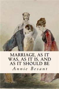 Marriage, As It Was, As It Is, And As It Should Be