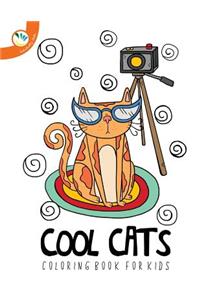 Cool Cats Coloring Book for Kids