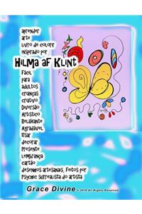 aprender arte livro de colorir inspirado por Hilma af Klint fácil para adultos crianças criativo Diversão Artístico Relaxante Agradável Usar decorar Presente lembrança cartão desenhos artesanais, feitos