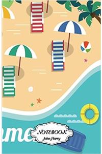 Notebook Journal Dot-grid,graph,lined,blank No Lined - the Beach: Small Pocket Notebook / Journal / Diary